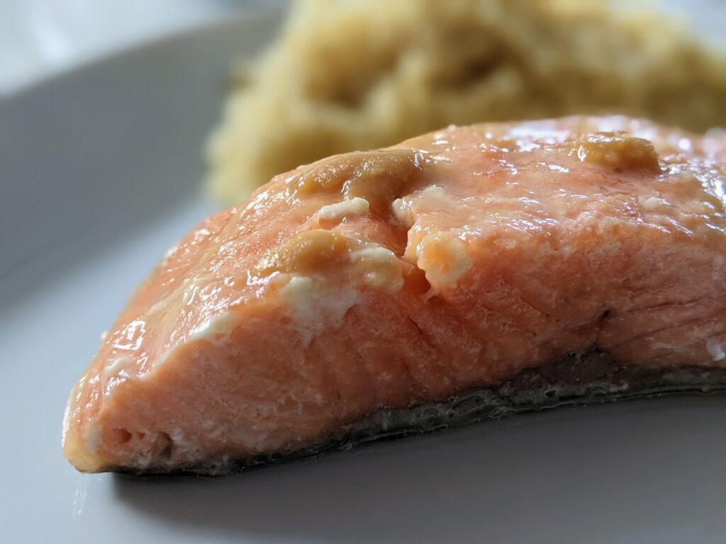 This image has an empty alt attribute; its file name is Miso_Salmon_SousVide_Peanuts_Ginger_Lime_10-1024x768.jpg