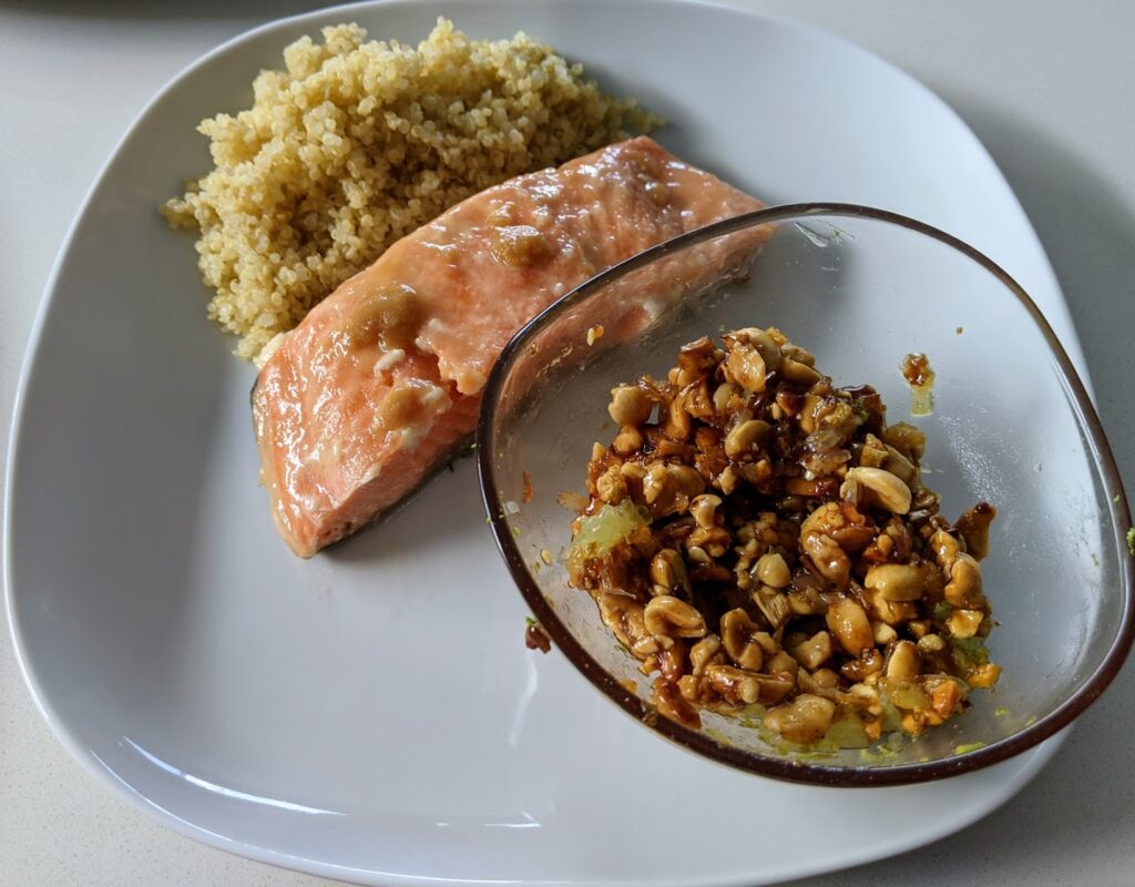 This image has an empty alt attribute; its file name is Miso_Salmon_SousVide_Peanuts_Ginger_Lime_11-1024x800.jpg