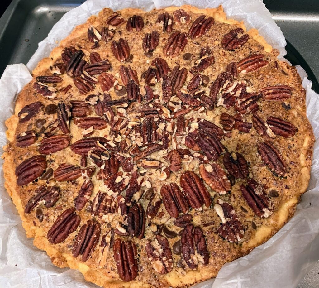 This image has an empty alt attribute; its file name is Chocolate-Pecans-Pie_4-1024x924.jpg